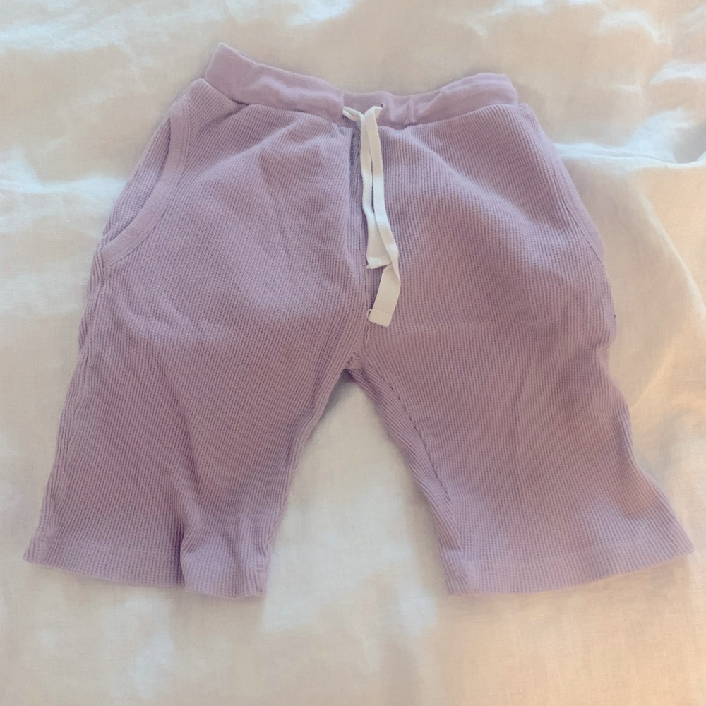 Purple Nui Waffle Shorts